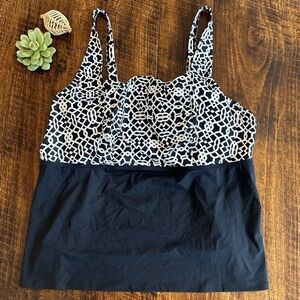 Lands’ End | Women's Square Neck Underwire Tankini Swimsuit Top